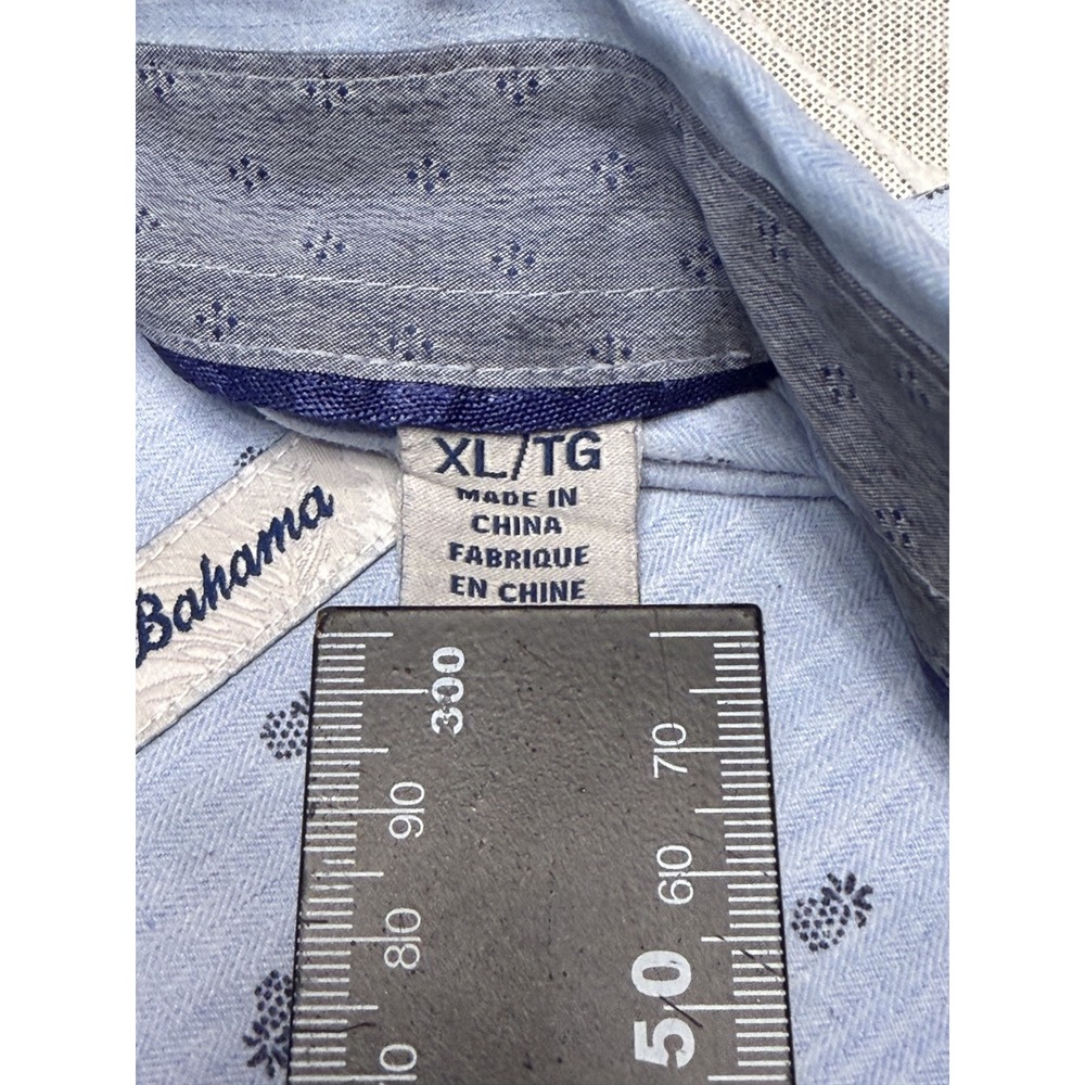 Tommy Bahama Mens Blue Button Up XL - Picture 2 of 5